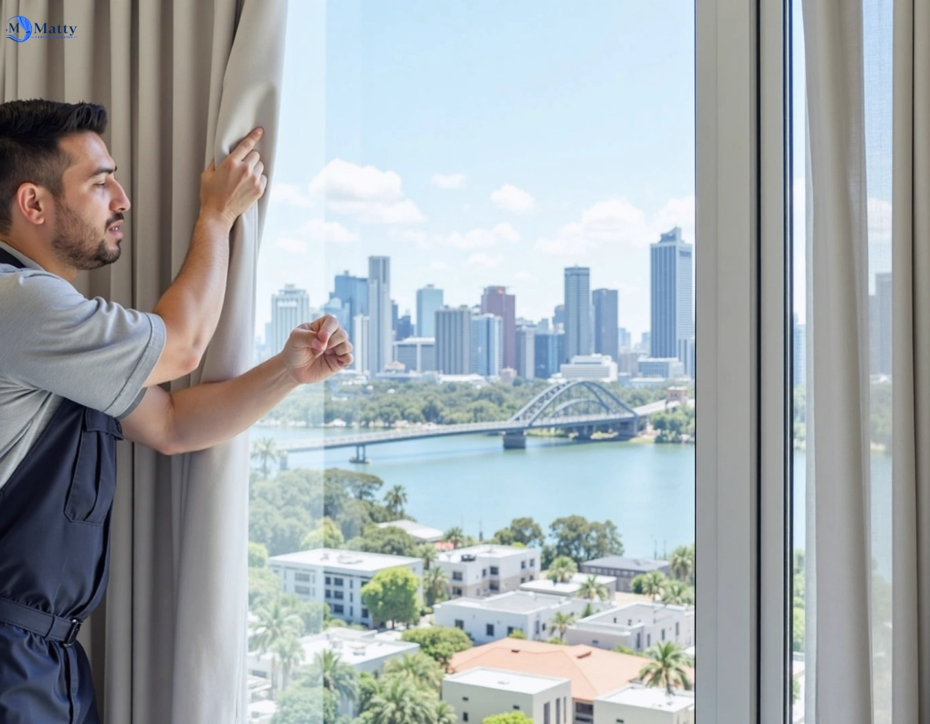 Professional curtain steam cleaning service curl-curl-nsw QLD by Matty Curtain Cleaning